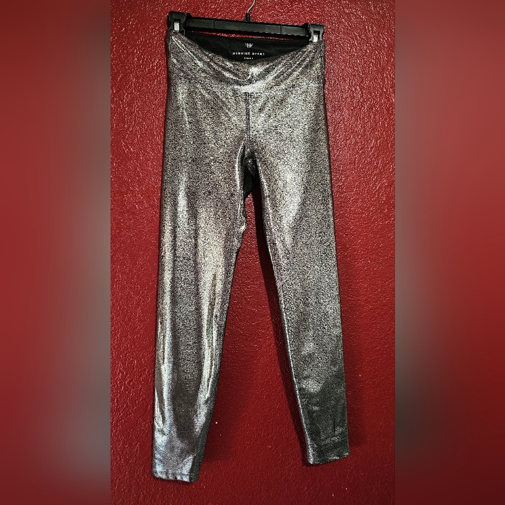 Heroine Sport Metallic Gray Leggings - Picture 2 of 5